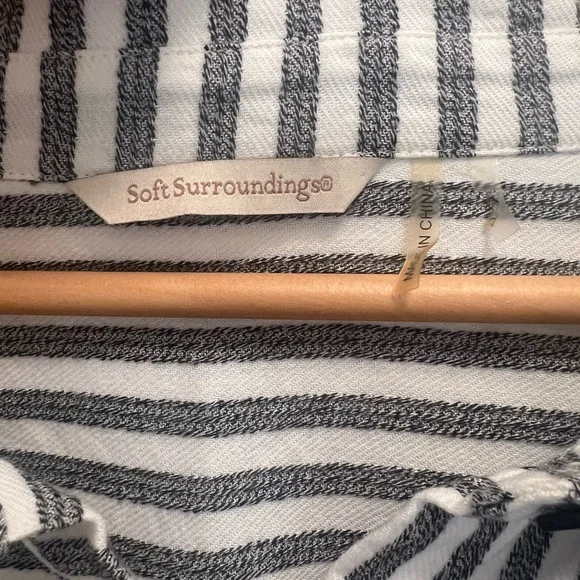 **SOLD** Soft Surroundings Standout Striped Shirt Size 3X - Picture 7 of 10